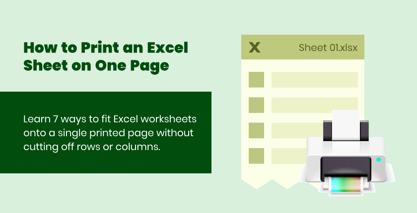 Печать листа Excel на одной странице