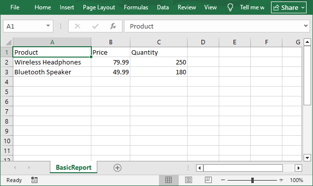 Gerar um arquivo CSV usando Python e Spire.XLS Gratuito