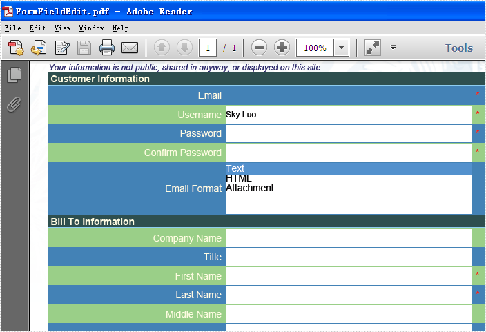 How to set all fields on a form to read only