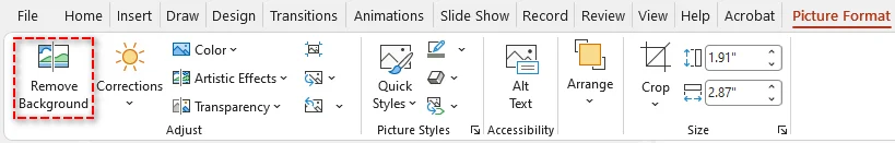 Use Remove Background tool to remove image background in PowerPoint