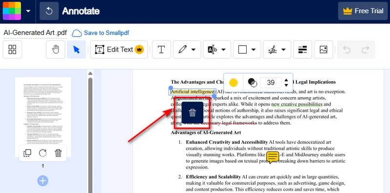 Eliminar comentarios de un PDF con herramientas en línea