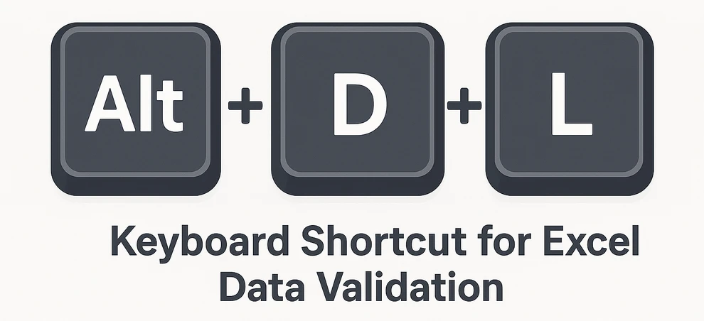 Keyboard shortcut to remove data validation in Excel