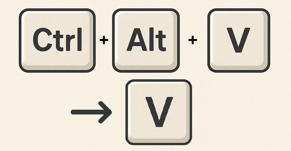 Keyboard Shortcut to Remove Formulas in Excel Screenshot