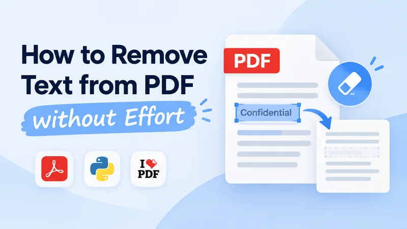 How to Remove Text from PDF without Effort