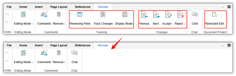 Disabling review