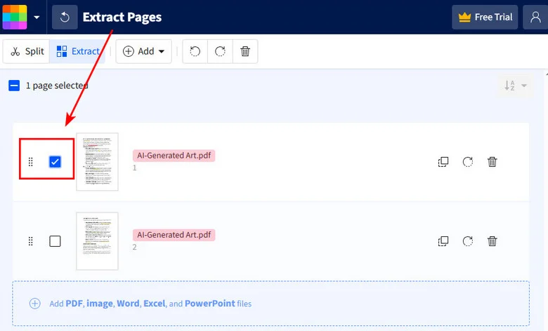 Save Just One Page of a PDF Document with Online Tools