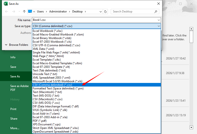 Save TXT data as CSV file