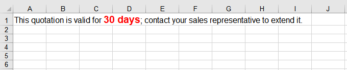Two fonts mixed inside one cell