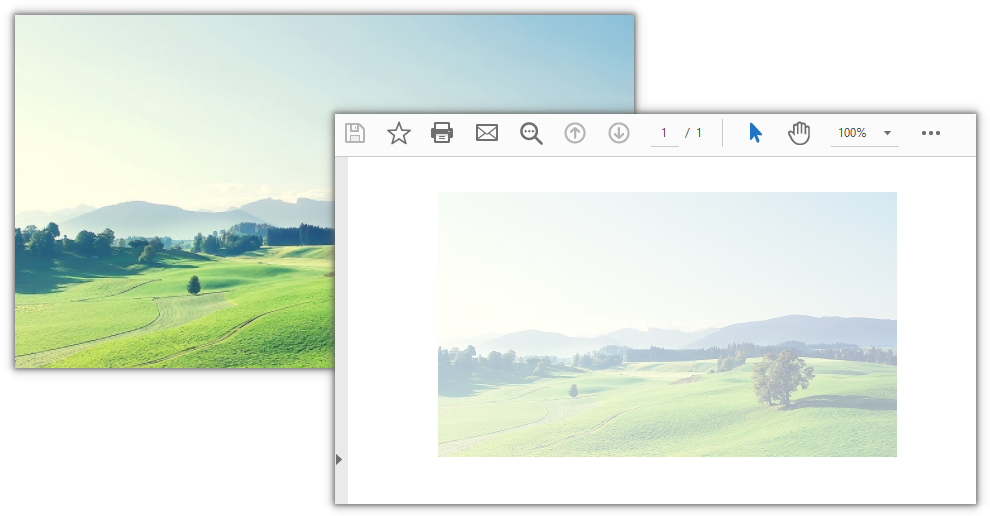 With the image drawn at 35% opacity, the content underneath still shows through