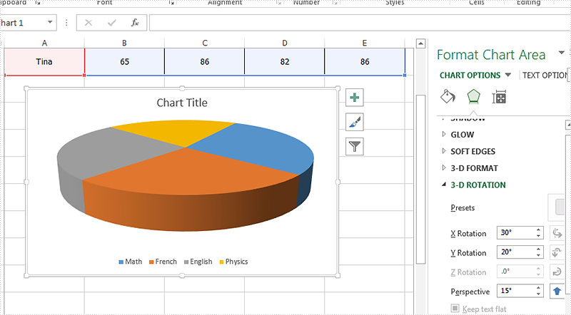 How To Rotate A Chart In Excel