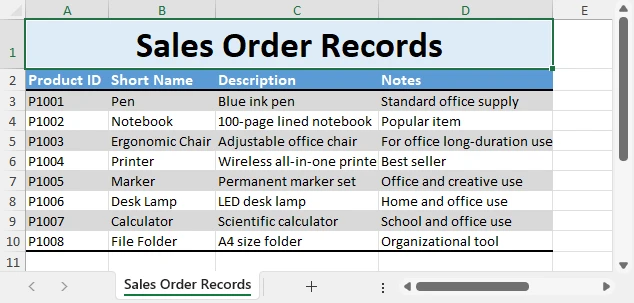 Excel-Screenshot, der 'AutoAnpassen' auf Spalten und Zeilen angewendet zeigt