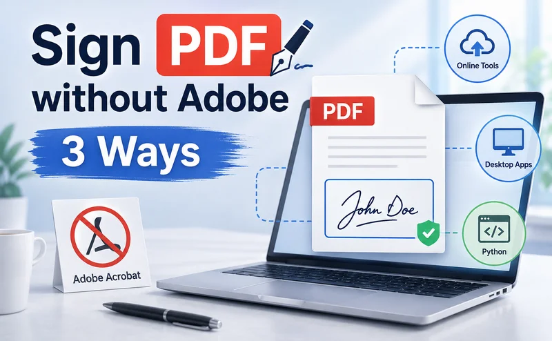 Adobe 없이 PDF에 서명하는 3가지 방법