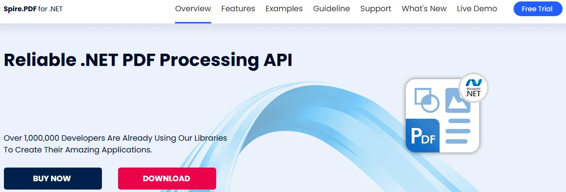 Spire.PDF - C# Edit PDF Library