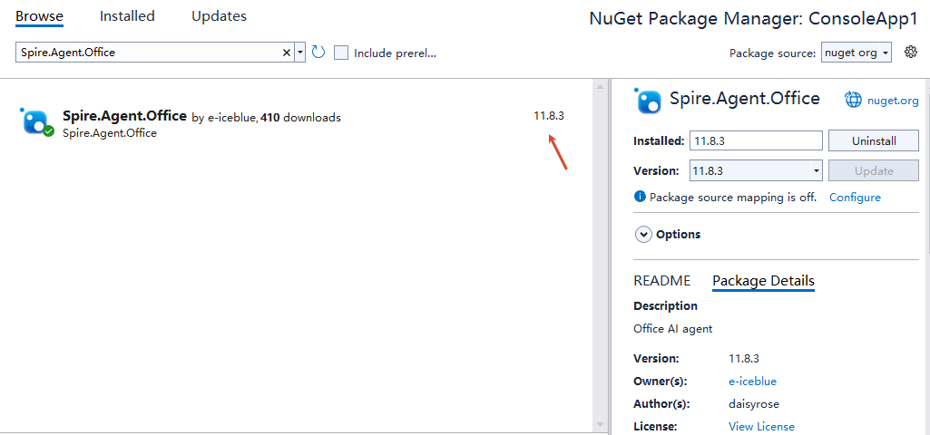 NuGet Install Spire.Agent.Office