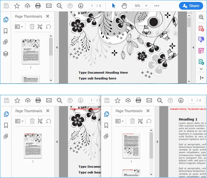 Split PDF by Page Range