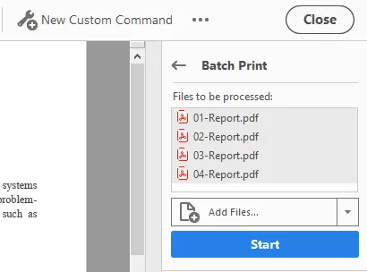 Start batch print