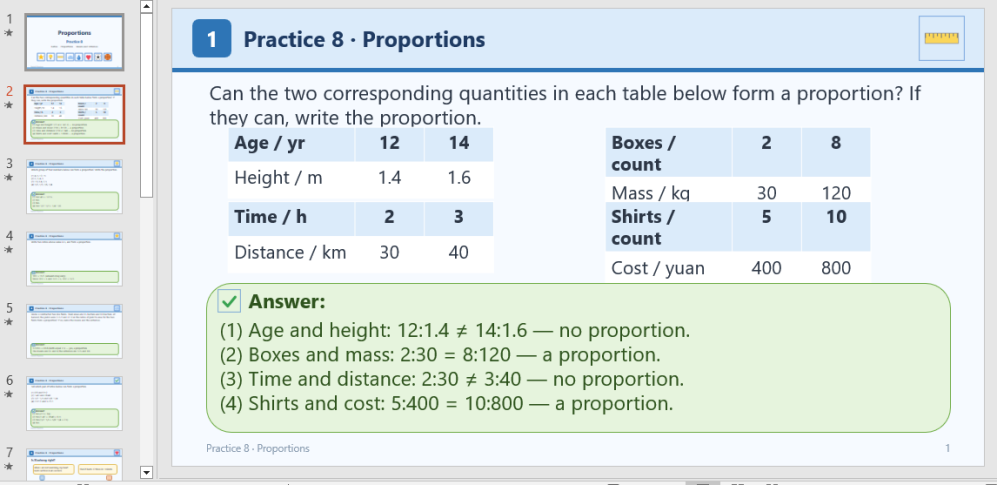 An exercise deck generated from the textbook