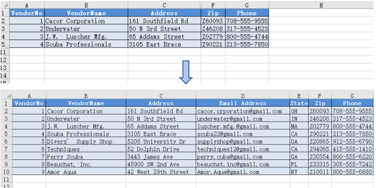 All hidden rows and columns unhidden with Spire.XLS for JavaScript