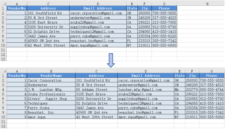 Specific rows and columns unhidden with Spire.XLS for JavaScript