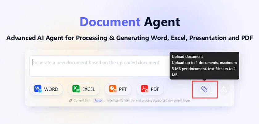 Upload your excel file