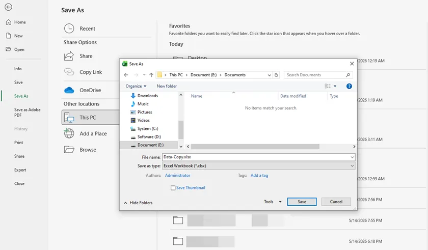 Use Save As to Create a Copy