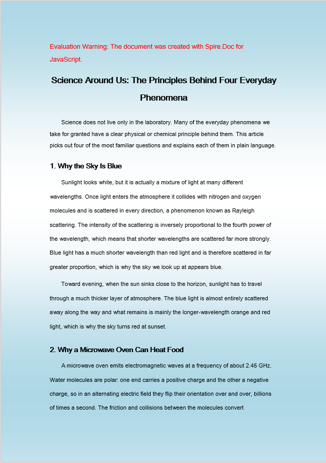 The document after a gradient background is set via Background.Gradient
