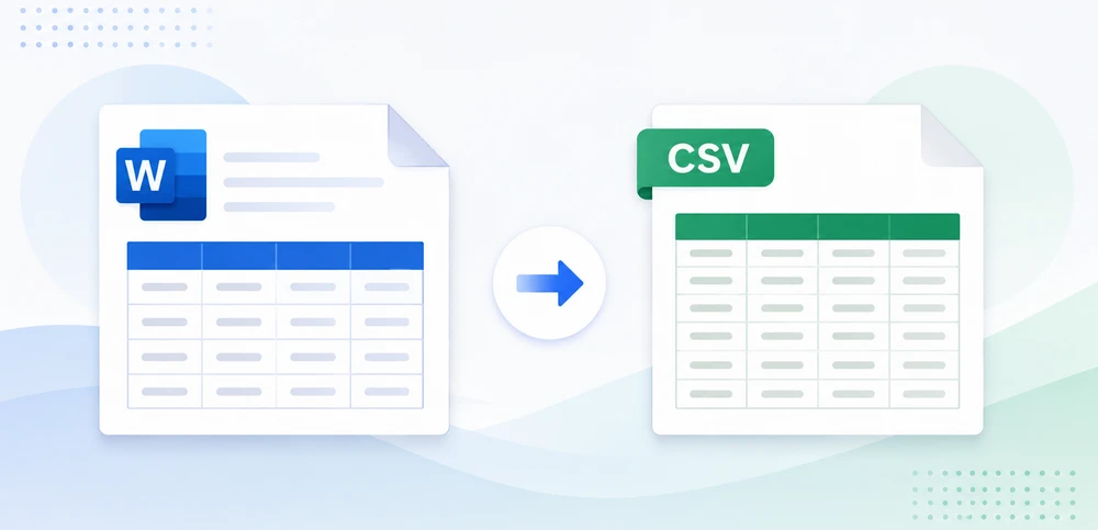 Convertir documentos de Word a CSV usando software de hoja de cálculo y automatización con Python
