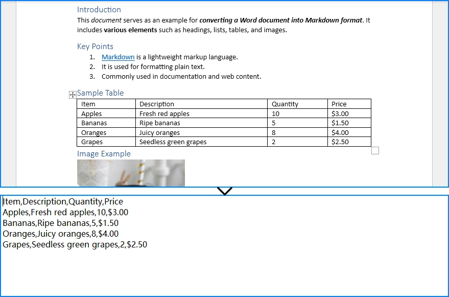 Convertir Word a Excel usando Python