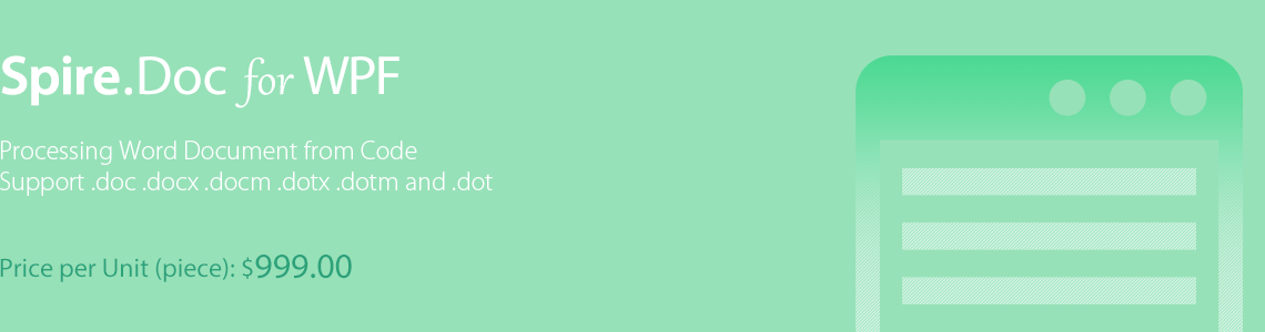 Spire.Doc for WPF