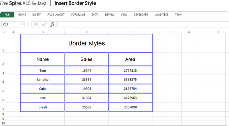 Java excel объединение ячеек