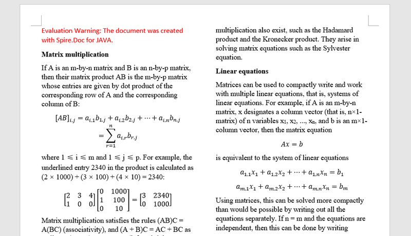 Java Word Library – Create Read Modify Print Convert Word Documents in Java