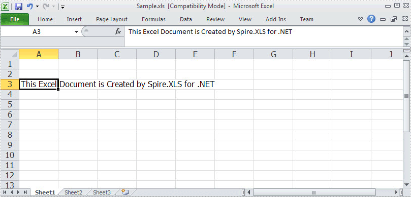 Create Excel File
