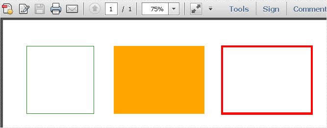 Draw Rectangles in PDF