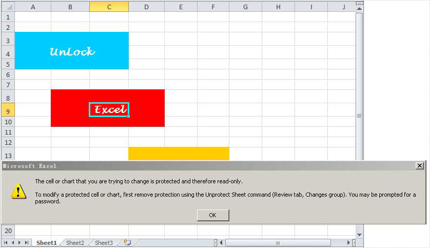 Unlock Excel Worksheet