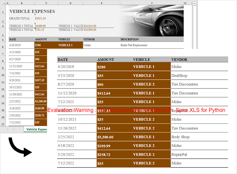 Python: Convert Excel to Images