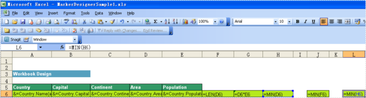 Excel Marker Designer