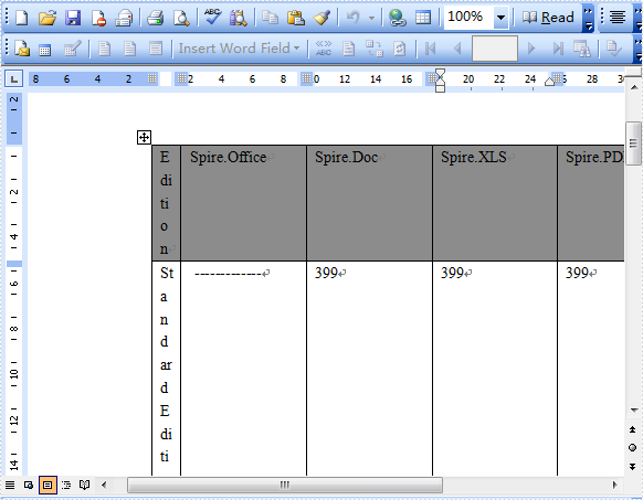 How To Set Word Table Column Width